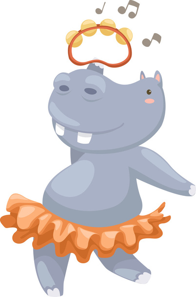 ilustração do vetor hipopótamo
 - Vetor, Imagem