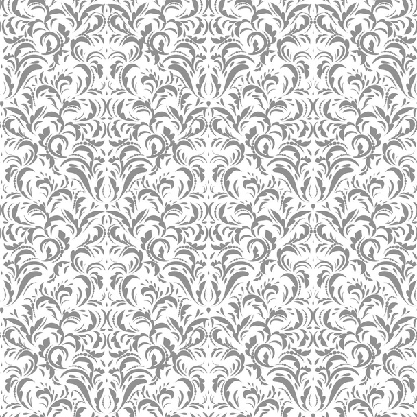 nahtlose Tapeten im Stil des Barock. graues Ornament, kann für Wallpapper, Einladungen, Karten, Musterfüllungen, Hintergrund, Oberflächentexturen verwendet werden. - Foto, Bild