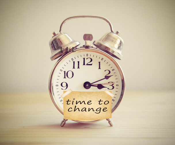 time for change clock - Foto, imagen