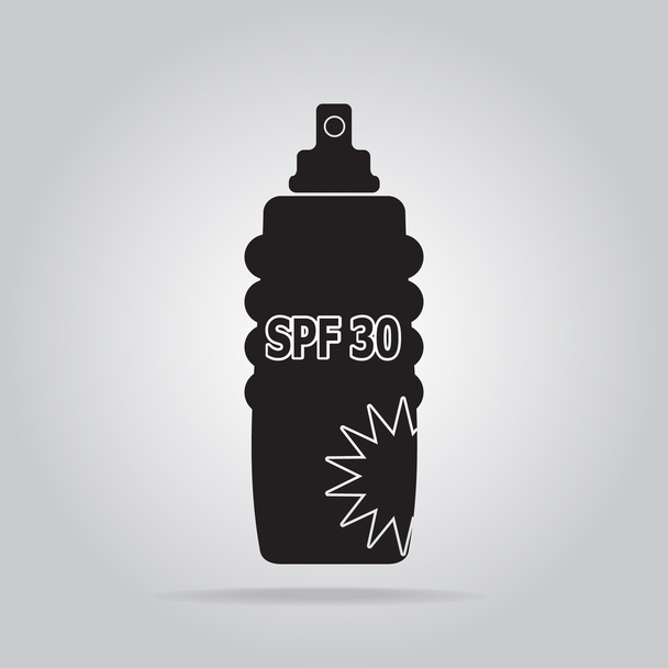 Fényvédő spray ikon - Vektor, kép