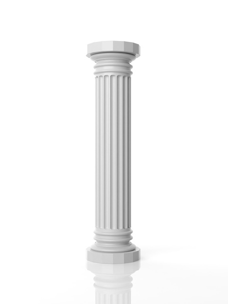 3D rendering fehér márvány pillér - Fotó, kép