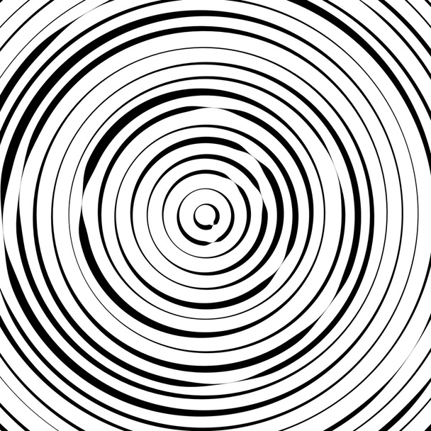 Radial concentric circles background - Vector, Image