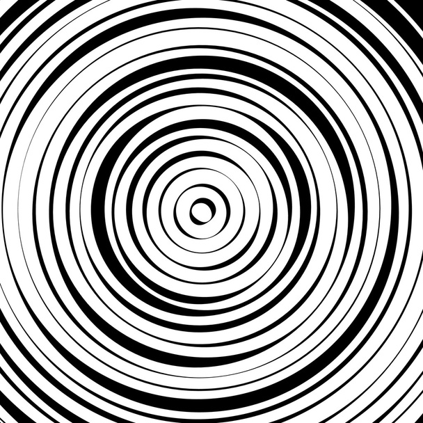 Radial concentric circles background - Vector, Image