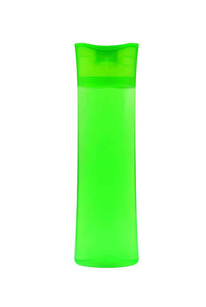 Botella de champú en blanco
 - Foto, Imagen