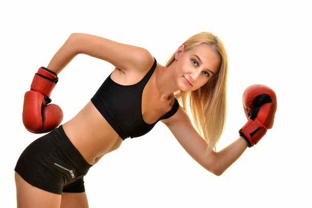 sexy woman boxer - Foto, afbeelding