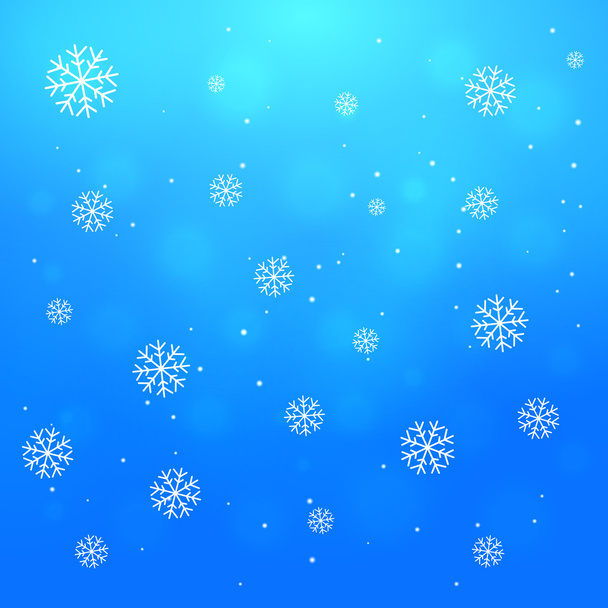 caduta fiocchi di neve sfondo vettoriale illustrazione
 - Vettoriali, immagini