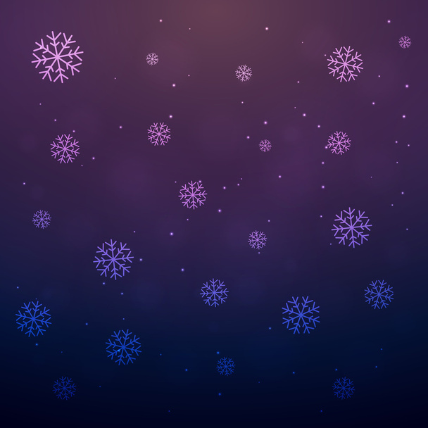 νιφάδες χιονιού που υπάγονται διανυσματικά εικονογράφηση - Διάνυσμα, εικόνα