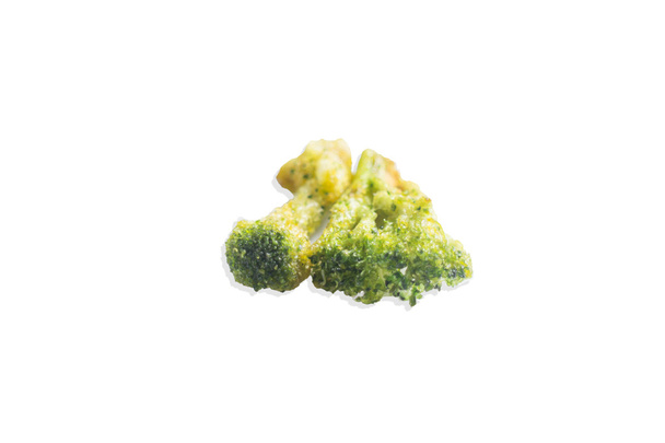 Healthy broccoli chips isolated on white background - Foto, Bild