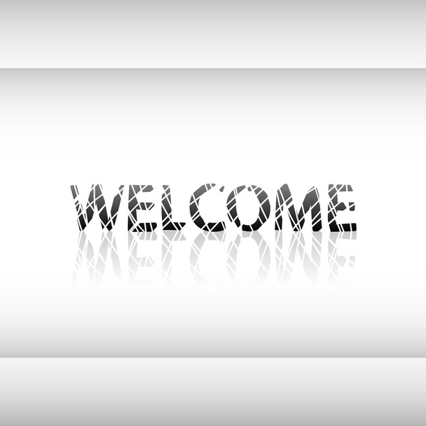 Letras de bienvenida. Ilustración vectorial
 - Vector, Imagen