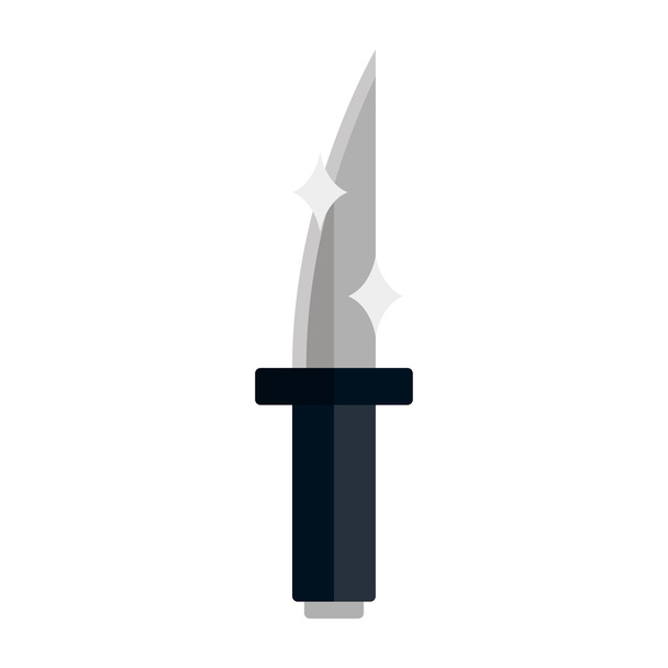 Flat knife icon - Vector, Imagen