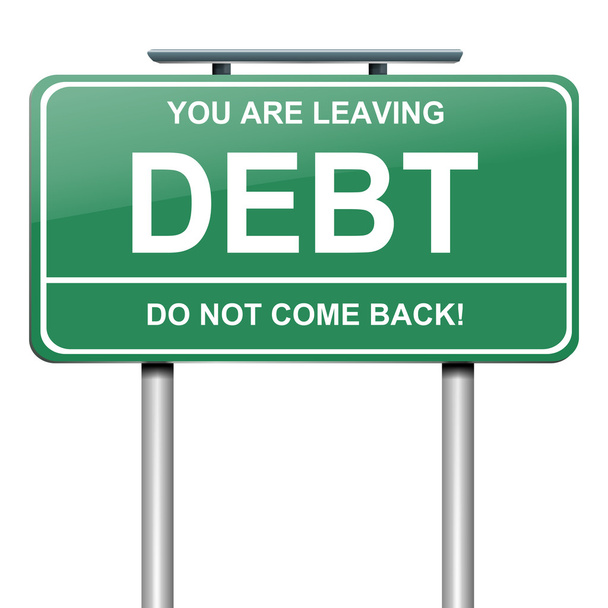 Debt concept. - Photo, Image