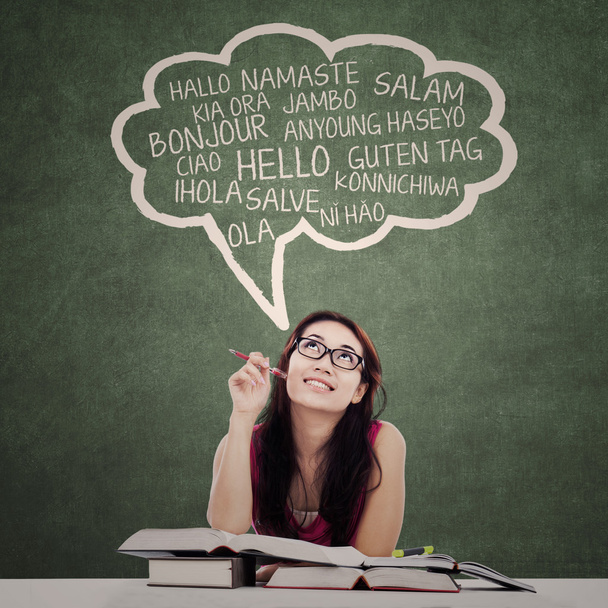 Student learn multilanguage - Fotografie, Obrázek
