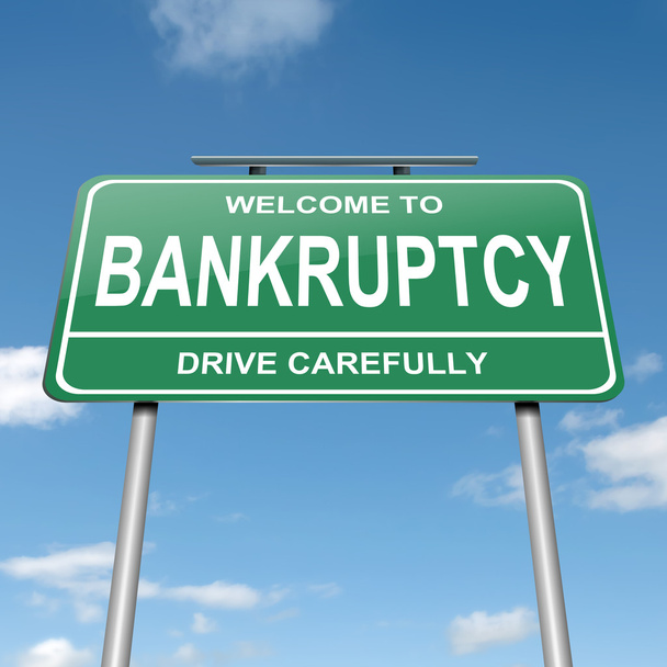 Концепція про банкрутство
. - Фото, зображення