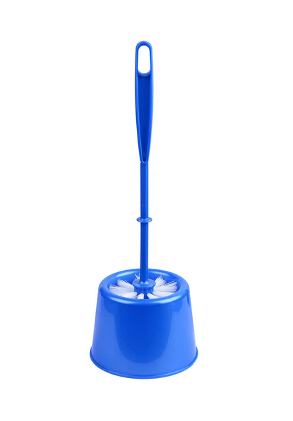 Blue toilet brush - Photo, Image