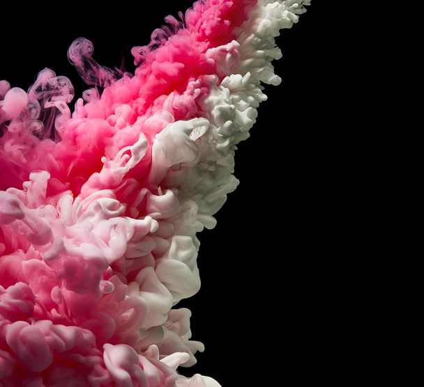 Abstracte roze en witte rook - Foto, afbeelding