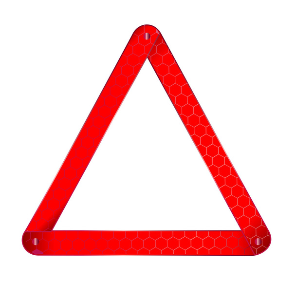 Araç uyarı üçgeni - Vektör, Görsel