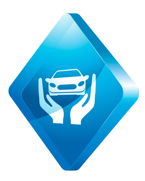 Car insurance, vector icon - Vector, Image