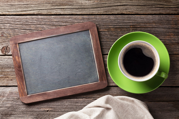Blackboard and coffee cup - Photo, Image