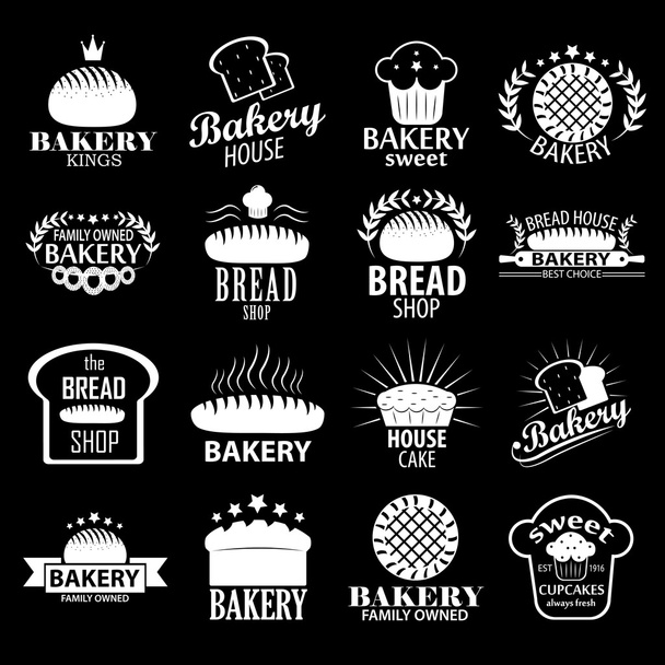 Boulangerie éléments de design vintage
  - Vecteur, image