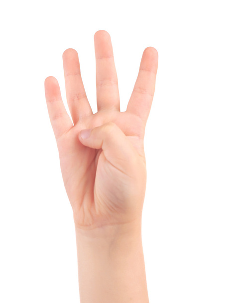 Child hand sign - Foto, Imagem