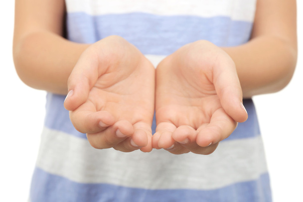 Child holding hands - Foto, Imagen