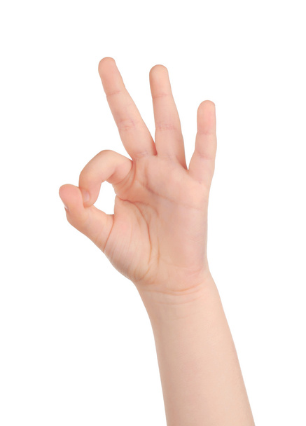 Çocuk el işareti - Fotoğraf, Görsel