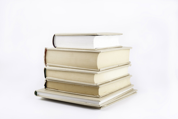 Stack of books on a white background - Photo, Image