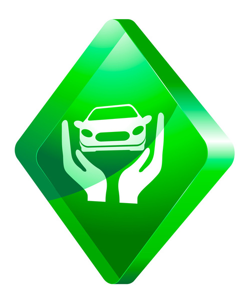 Assurance auto, icône vectorielle
 - Vecteur, image
