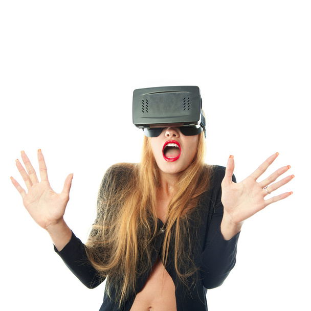 girl in virtual reality glasses - Fotografie, Obrázek