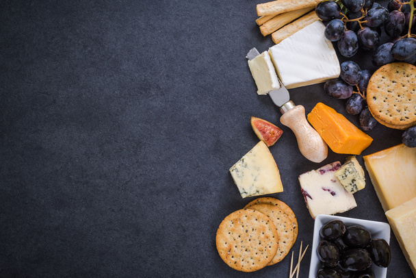 cheese selection border background - Foto, Imagen
