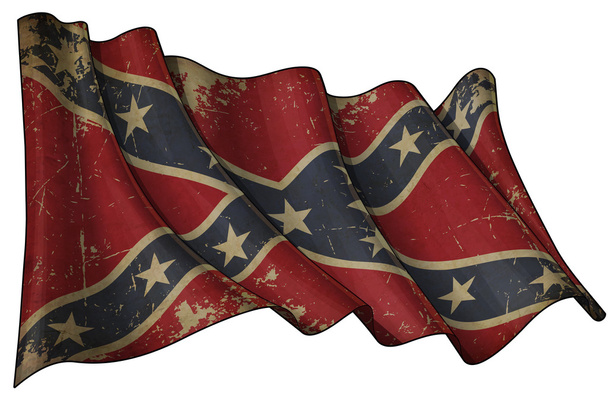 zabytkowy flaga Konfederacji rebeliantów - Zdjęcie, obraz