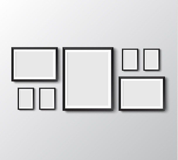 set foto frames - Vector, afbeelding