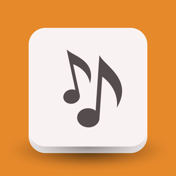 Pictograph of music note concept icon - ベクター画像