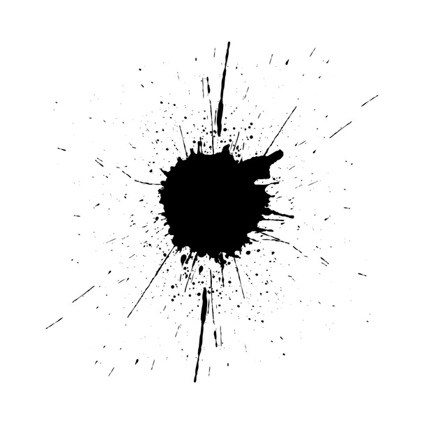 vector splatter black color background. illustraitttion - Vector, Image