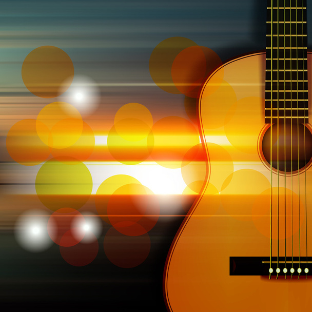 абстрактний фон з акустичною гітарою
 - Вектор, зображення