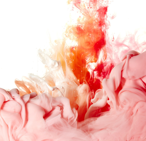 Abstract pink and orange smoke - Foto, afbeelding