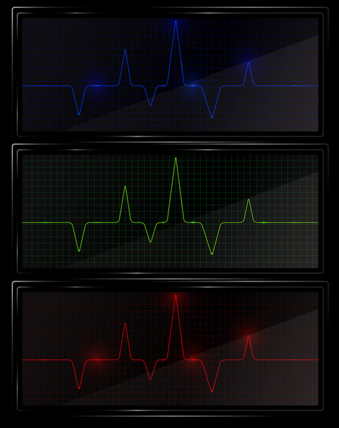 Heart pulse graphic. Vector illustration. - Vektor, obrázek