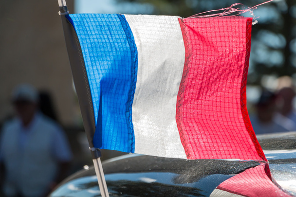 Bandeira francesa close-up
 - Foto, Imagem