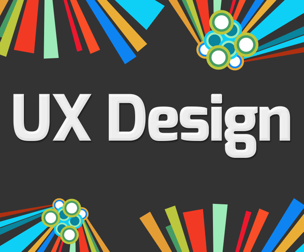 UX Design Dark Colorful Elements  - Photo, Image