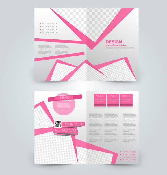 Abstract flyer design background. Brochure template. - Vector, Imagen