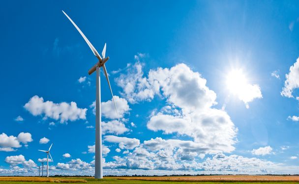 kırsal Rüzgar türbinleri - Fotoğraf, Görsel