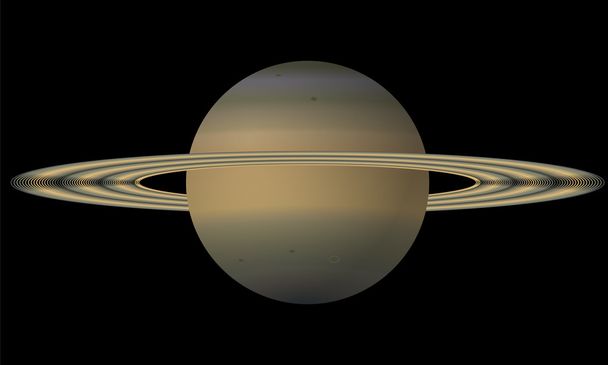 Saturno - Vector, Imagen