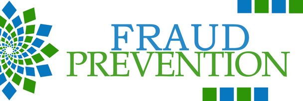 Fraude Prevenção Green Blue Squares Elementos
  - Foto, Imagem