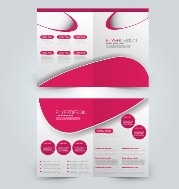 Abstract flyer design background. Brochure template - Vector, imagen
