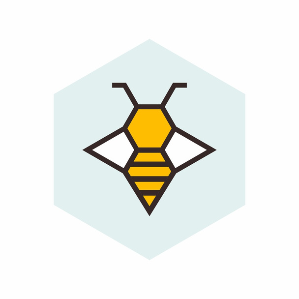 Αφηρημένη απεικόνιση της μέλισσας - Διάνυσμα, εικόνα