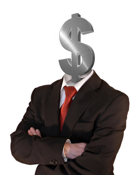 Знак доллара бизнесмен
 - Фото, изображение