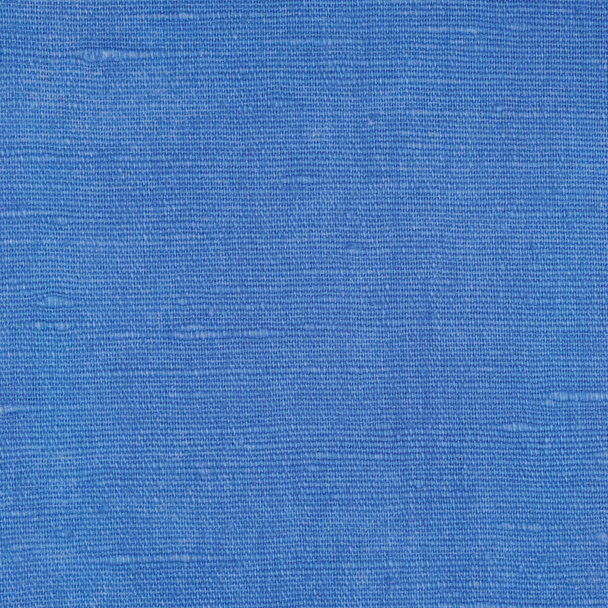 Naturalne jasne niebieskie włókna lnu len tekstury, szczegółowe zbliżenie makro, rustykalnym stylu Vintage zmięty teksturowanej tkanina płótnie Canvas wzór, szorstki tło - Zdjęcie, obraz