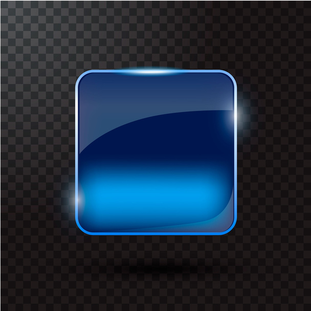 Colored glass button for web interface. - Vektör, Görsel