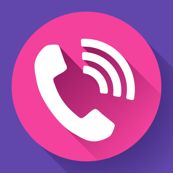 Logo de la aplicación Viber. Icono de vector de llamada telefónica entrante
 - Vector, Imagen