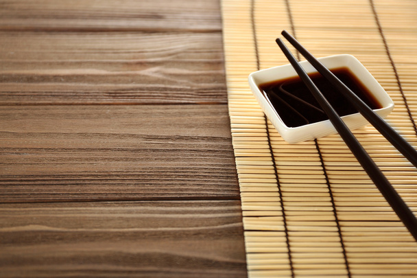 Sushi set on wooden - Zdjęcie, obraz